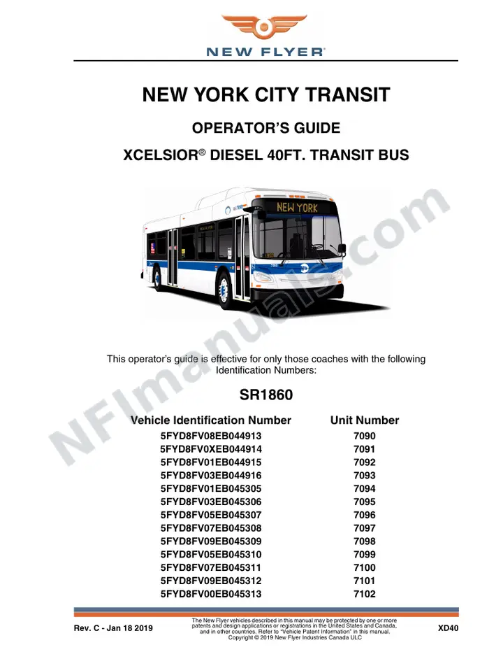 SR1860_1927_1953 Operator's Guide, New York City Transit first-page preview