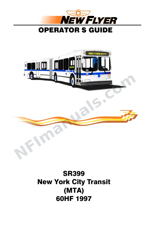 SR399 Operator's Guide, New York City Transit first-page preview
