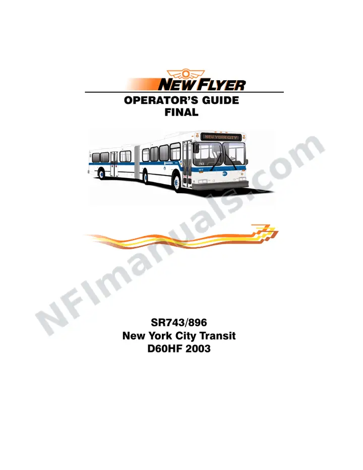 SR743_896 Operator's Guide, New York City Transit first-page preview