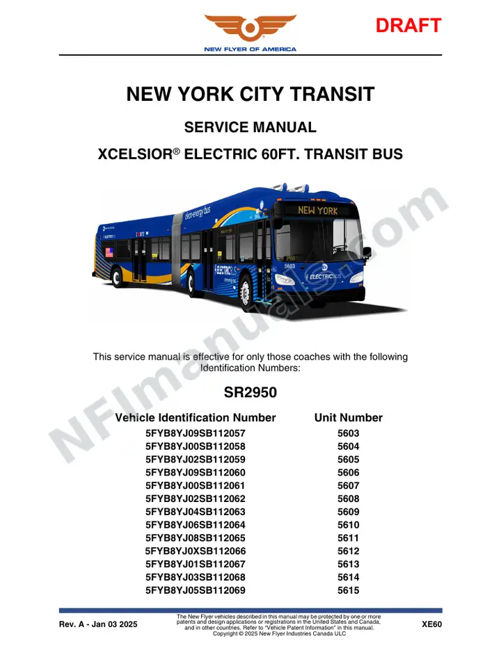 SR2950 Service Manual, New York City Transit first-page preview