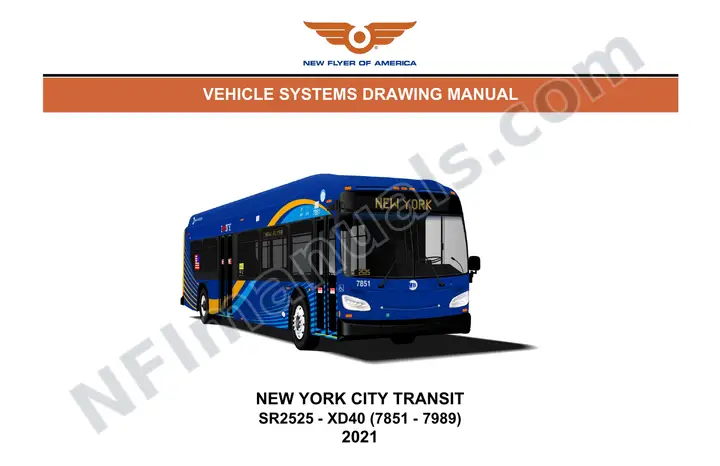 SR2525 Vehicle Systems Drawings, New York CIty Transit first-page preview