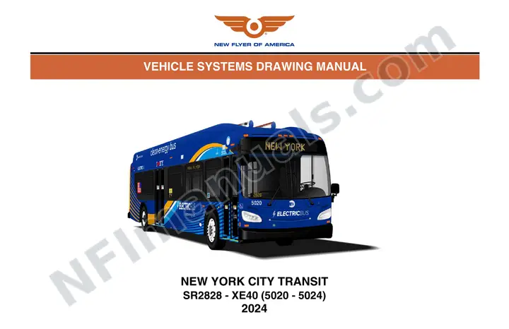 SR2828 Vehicle System Drawings, New York City Transit first-page preview