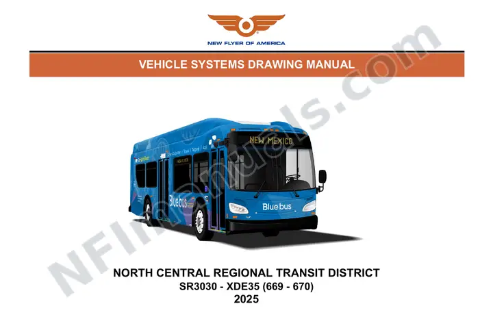 SR3030 Vehicle Systems Drawings, North Central Regional Transit District first-page preview