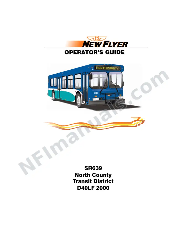 SR639 Operator's Guide, North County Transit District first-page preview