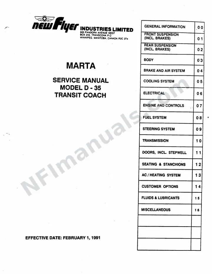 SR223 Service Manual, MARTA first-page preview