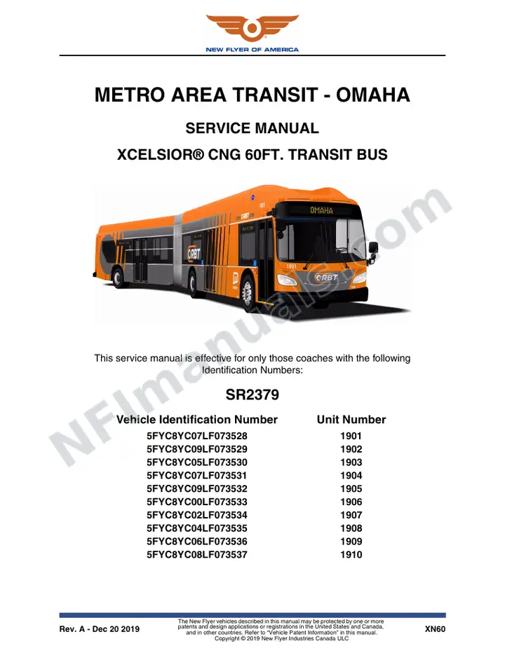 SR2379 Service Manual, Metro Area Transit - Omaha first-page preview