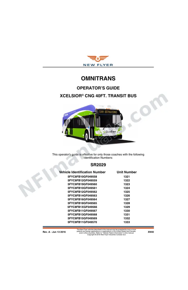 SR2029 Operator's Guide, Omnitrans first-page preview
