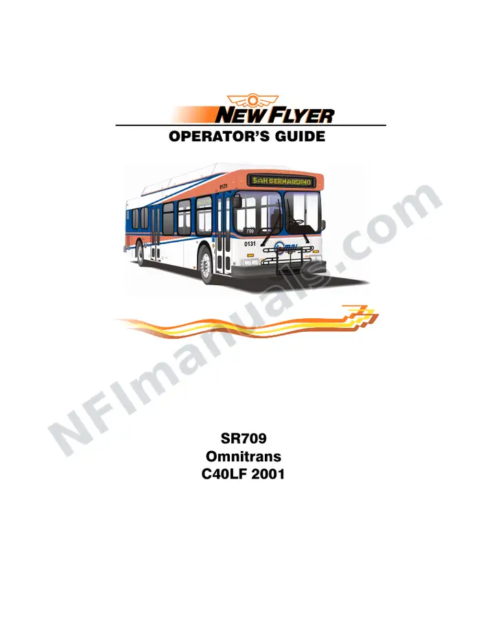 SR709 Operator's Guide, Omnitrans first-page preview