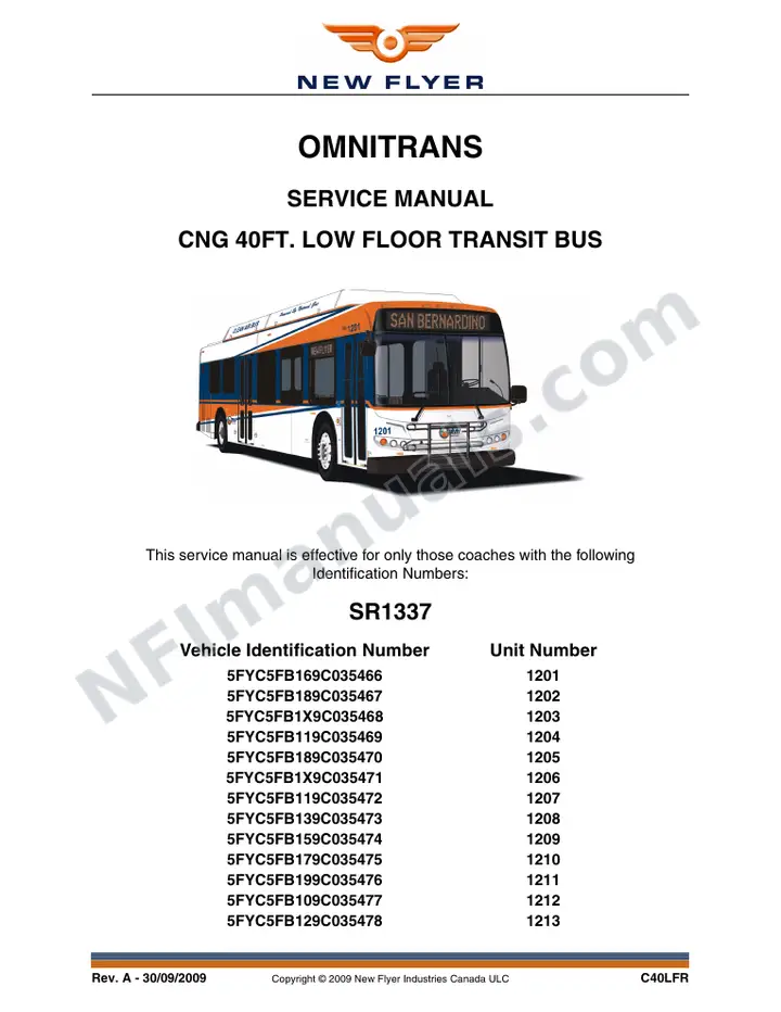 SR1337 Service Manual, OMINTRANS first-page preview
