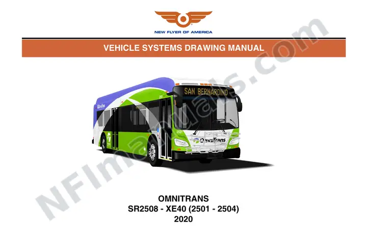 SR2508 Vehicle Systems Drawings, Omnitrans first-page preview