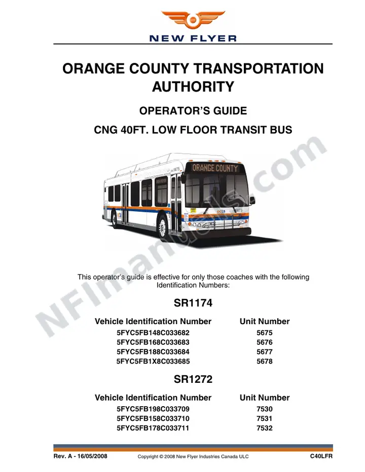 SR1149_1174_1272 Operator's Guide, OCTA first-page preview