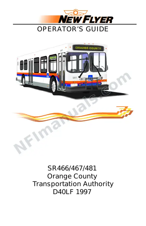 SR466/467/481 Operator's Guide, Orange County Transportation Authority first-page preview
