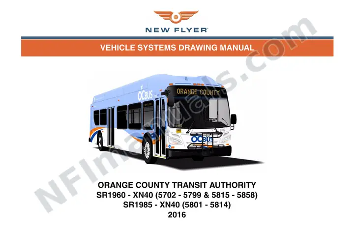SR1960/1985 Vehicle Systems Drawings, Orange County Transit Authority first-page preview