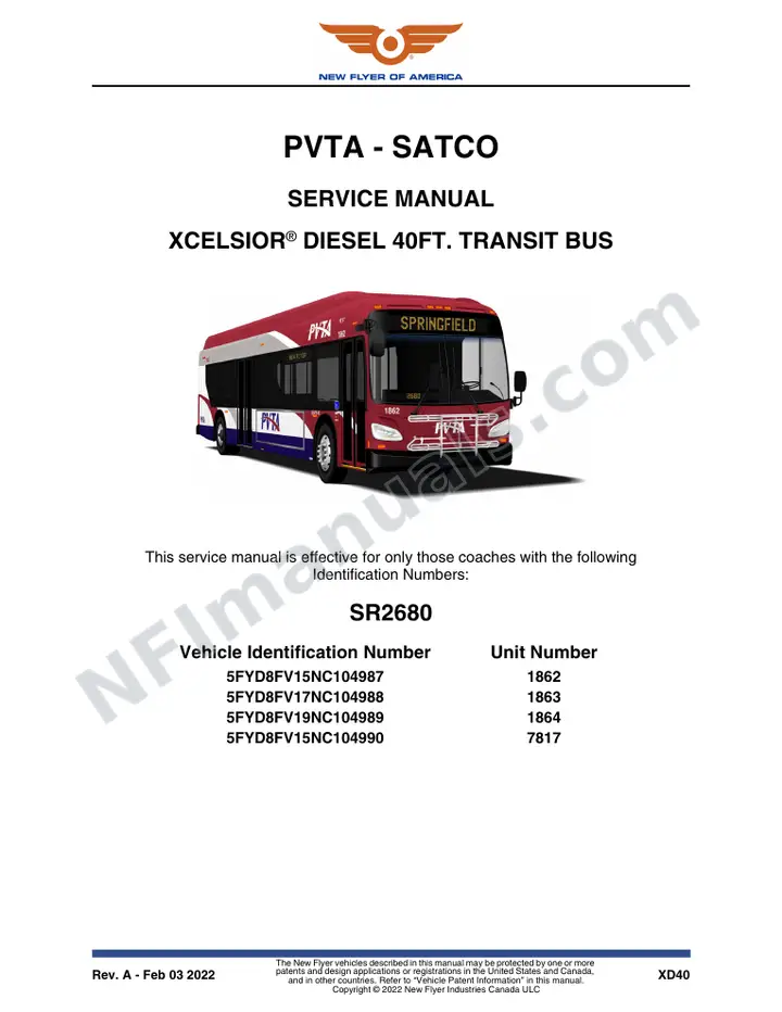 SR2680 Service Manual, PVTA - Satco first-page preview