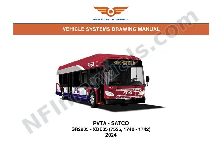 SR2905 Vehicle Systems Drawings, PVTA - SATCO first-page preview