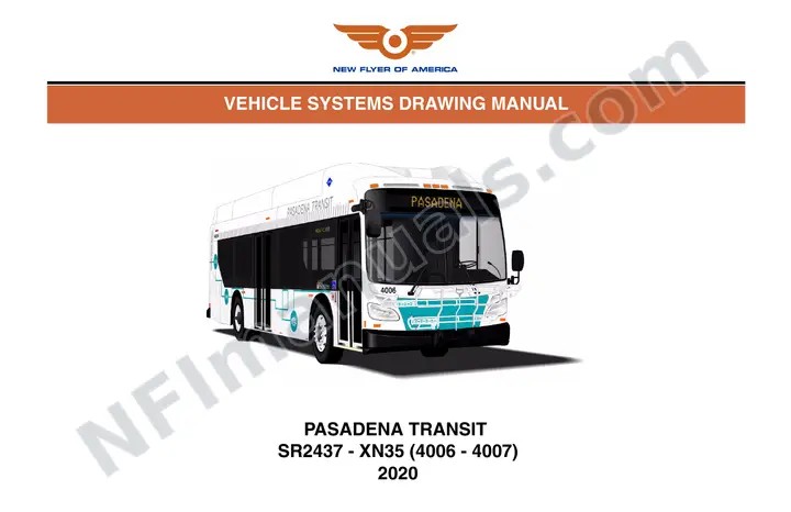 SR2437 Vehicle Systems Drawings, Pasadena Transit first-page preview