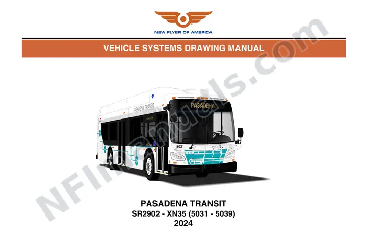 SR2902 Vehicle Systems Drawings, Pasadena Transit first-page preview