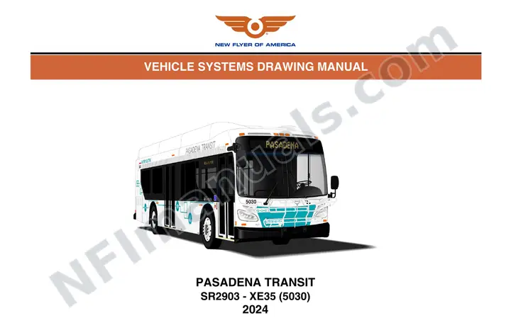 SR2903 Vehicle Systems Drawings, Pasadena Transit first-page preview
