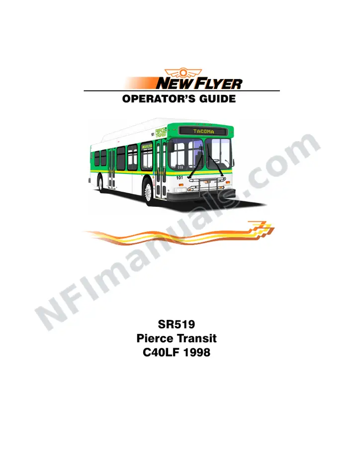 SR519 Operator's Guide, Pierce Transit first-page preview