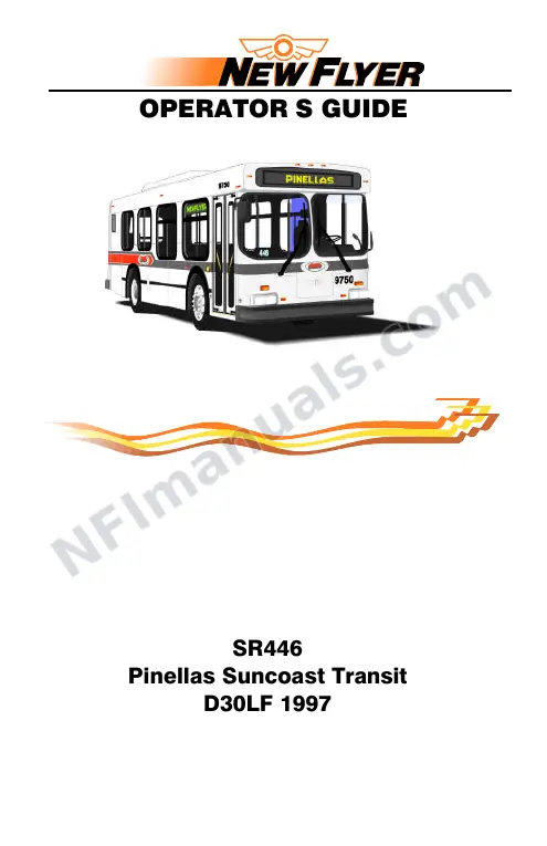 New Flyer D30LF Manual Package - Pinellas Suncoast Transit Authority included manual preview