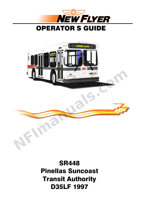 New Flyer D35LF Manual Package - Pinellas Suncoast Transit Authority included manual preview