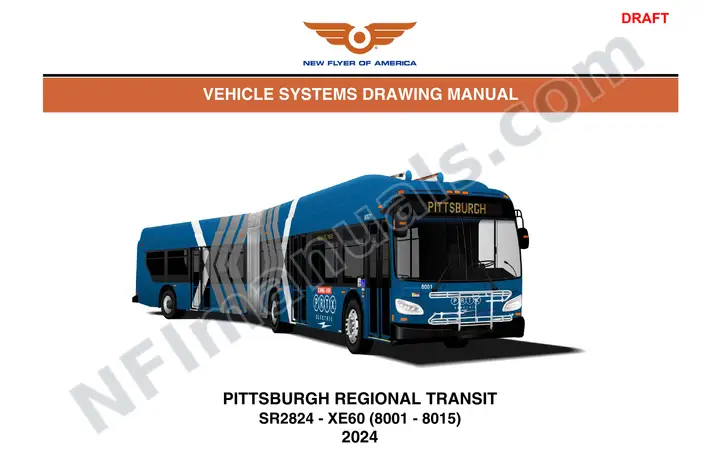 SR2824 Vehicle Systems Drawings, Pittsburgh Regional Transit first-page preview