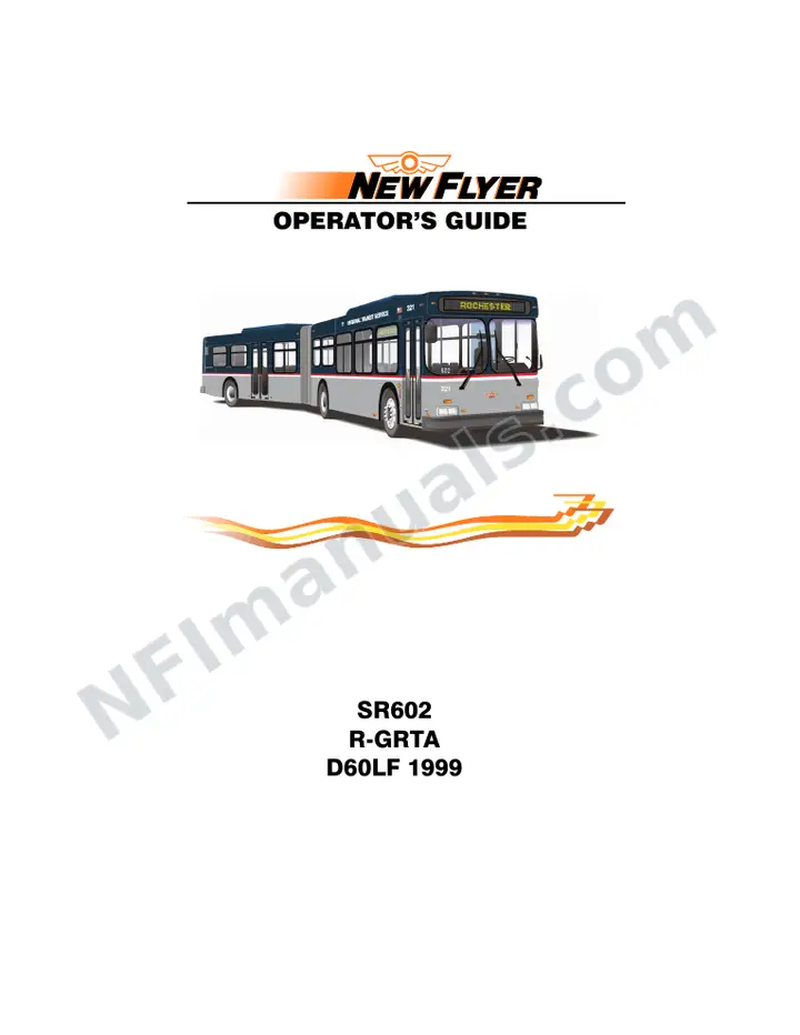 New Flyer D60LF Manual Package - RGRTA - Rochester included manual preview