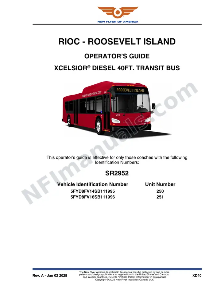 SR2952 Operator's Guide, RIOC - ROOSEVELT ISLAND first-page preview