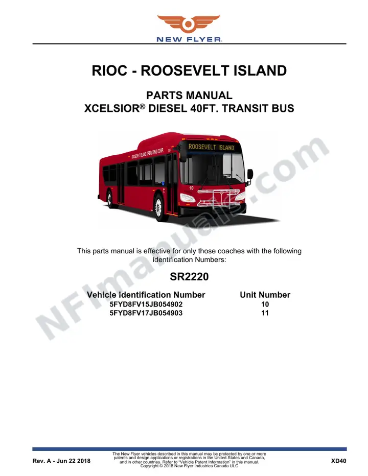 SR2220 Parts Manual, RIOC - Roosevelt Island first-page preview