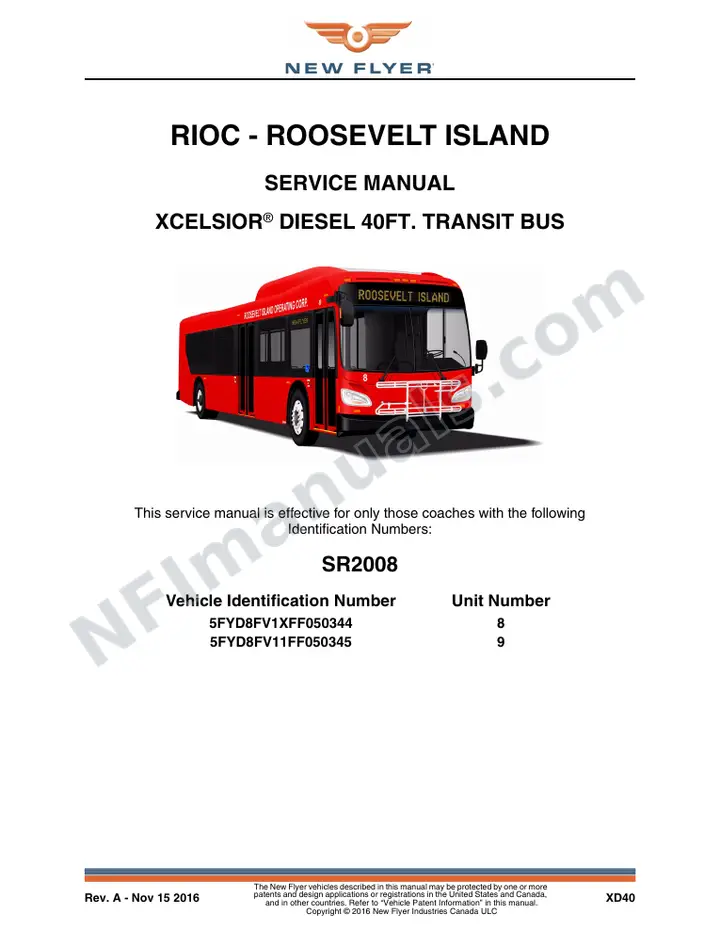 SR2008 Service Manual, RIOC - Roosevelt Island first-page preview