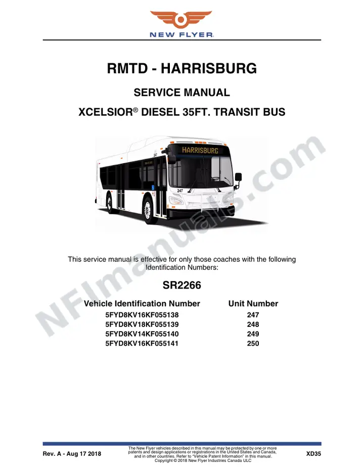 SR2266 Service Manual, RMTD - Harrisburg first-page preview