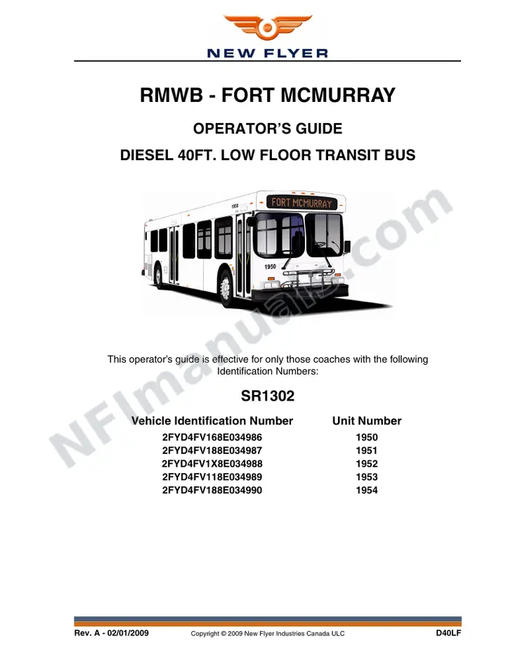 SR1302 Operator's Guide, RMWB - Fort McMurray first-page preview