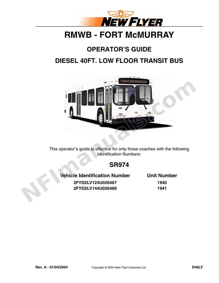 SR974 Operator's Guide, RMWB - Fort McMurray first-page preview