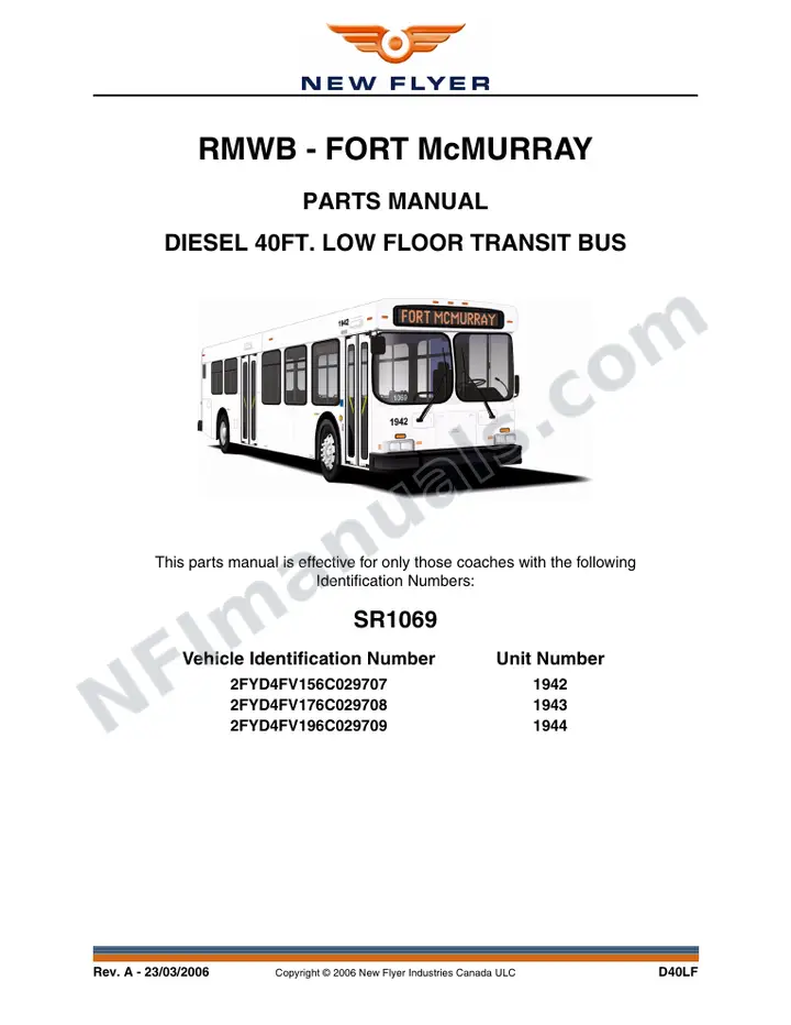 SR1069 Parts Manual, RMWB - Fort McMurray first-page preview