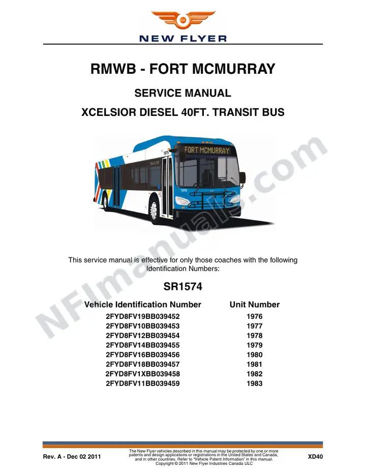 SR1574 Service Manual, RMWB - Fort McMurray first-page preview