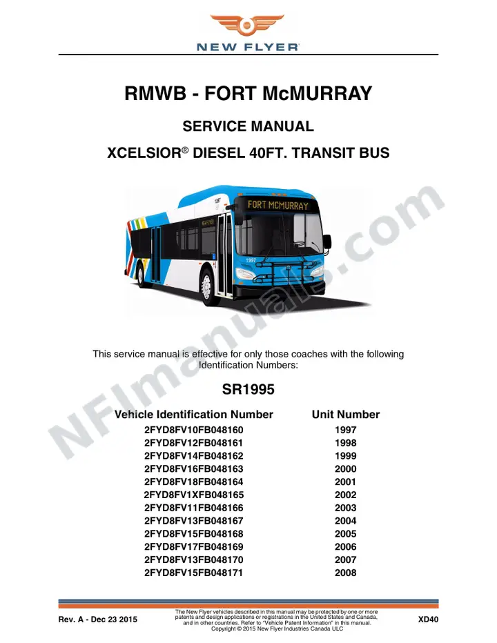 SR1995 Service Manual, RMWB - Fort McMurray first-page preview