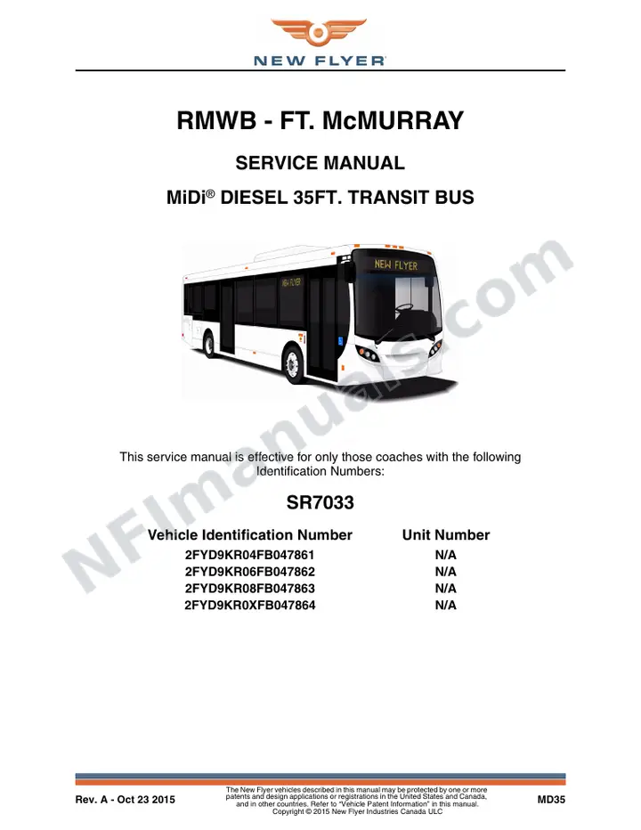 SR7033 Service Manual, RMWB - Ft. McMurray first-page preview