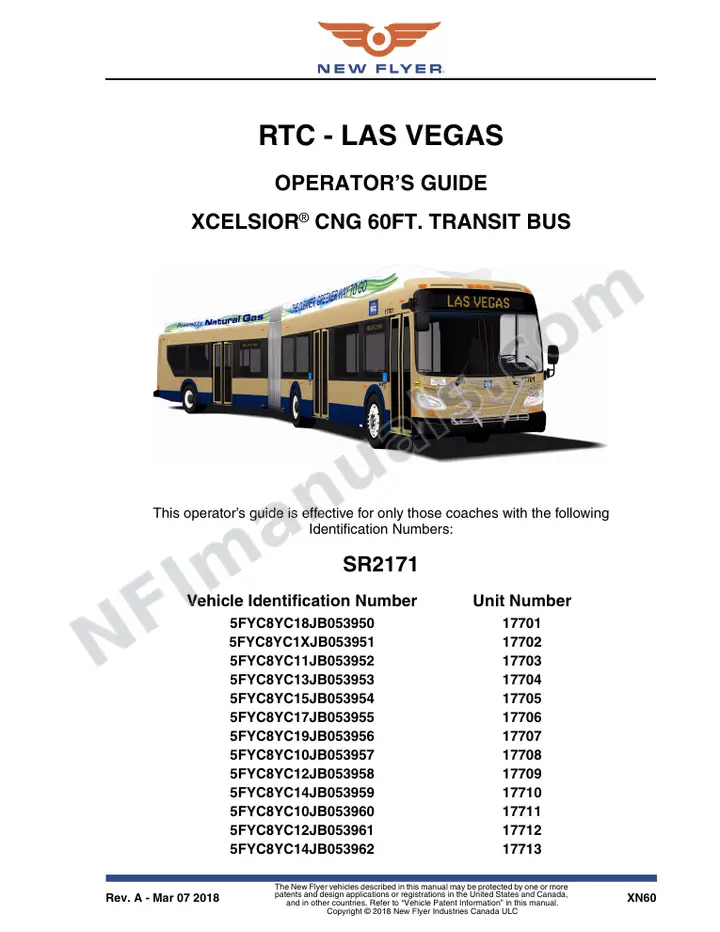 SR2171 Operator's Guide, RTC - Las Vegas first-page preview