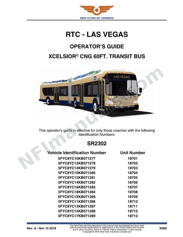 SR2302 Operator's Guide, RTC - Las Vegas first-page preview