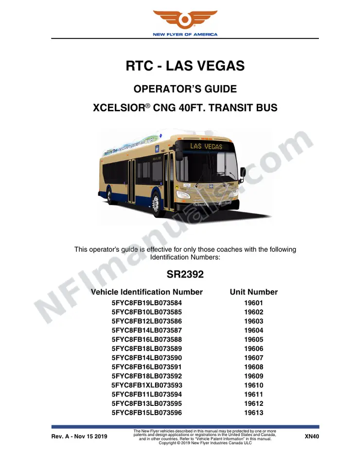 SR2392 Operator's Guide, RTC - Las Vegas first-page preview