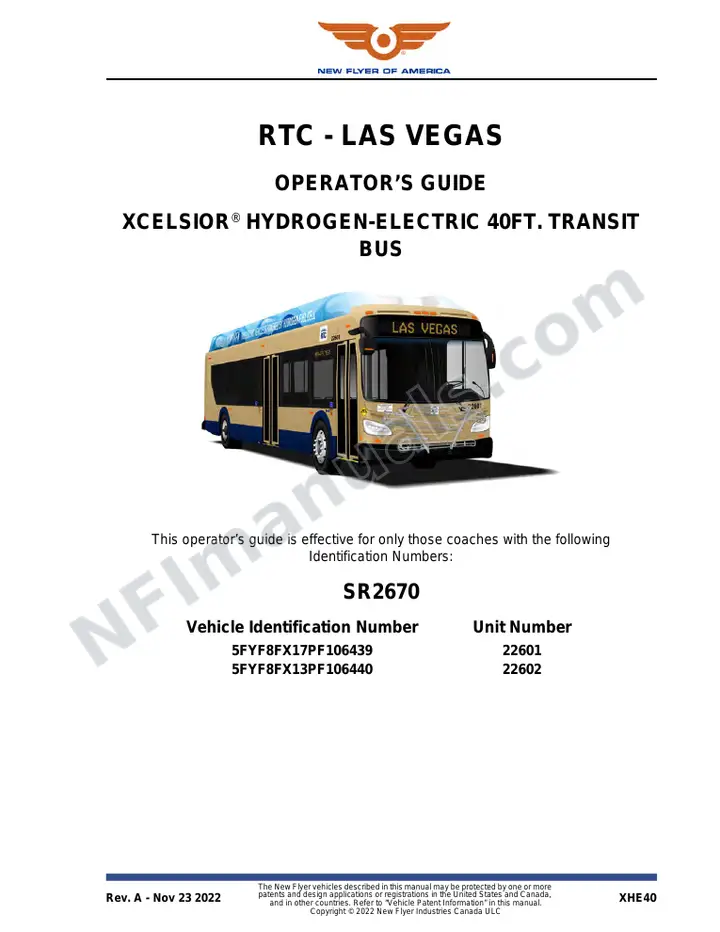 SR2670 Operator's Guide, RTC-Las Vegas first-page preview