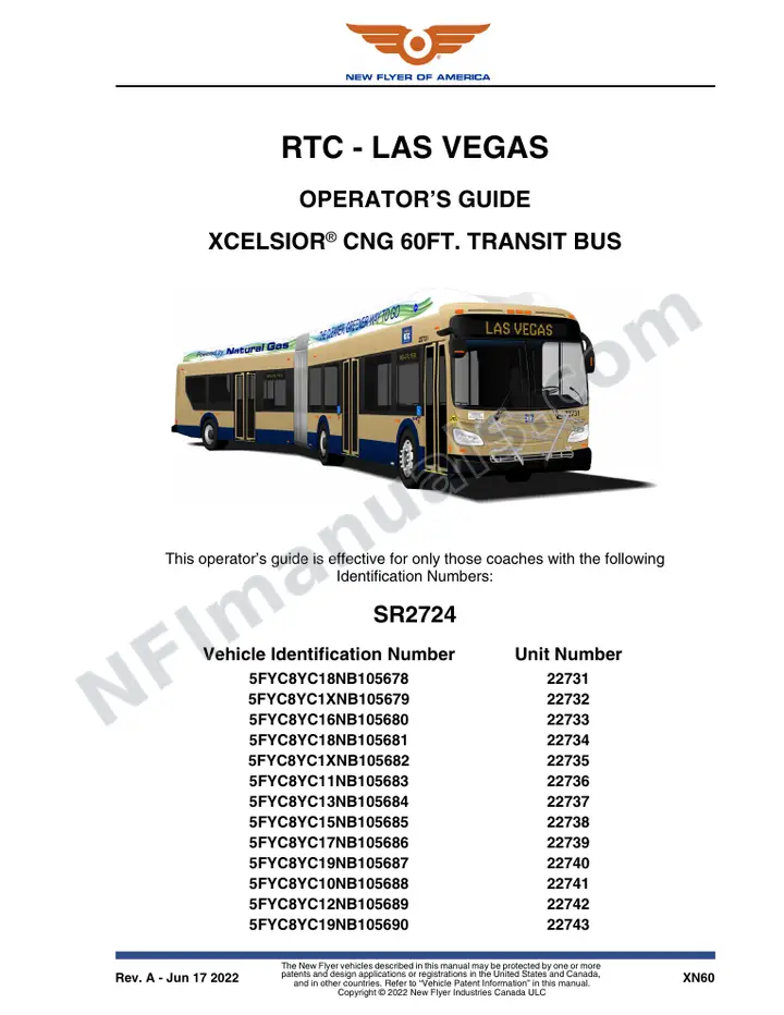 SR2724 Operator's Guide, RTC - Las Vegas first-page preview