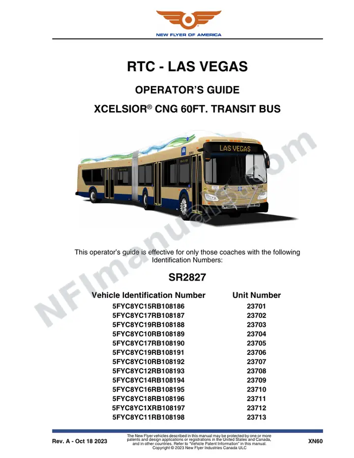SR2827 Operator's Guide, RTC - Las Vegas first-page preview