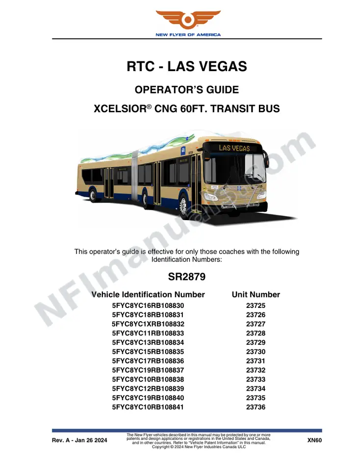 SR2879 Operator's Guide, RTC - Las Vegas first-page preview