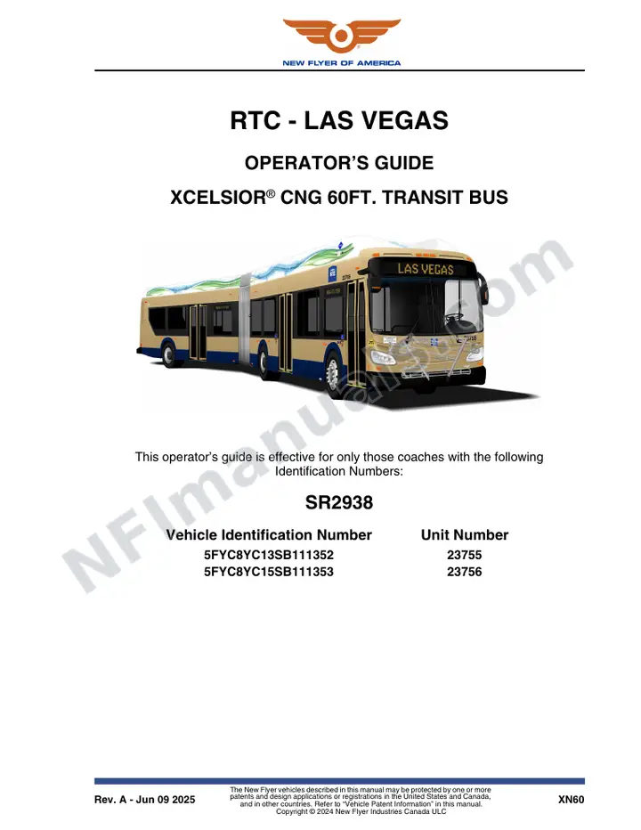 SR2938 Operator's Guide, RTC - Las Vegas first-page preview