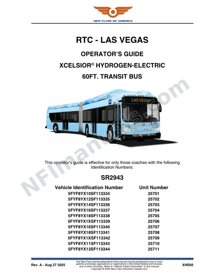 SR2943 Operator's Guide, RTC - Las Vegas first-page preview