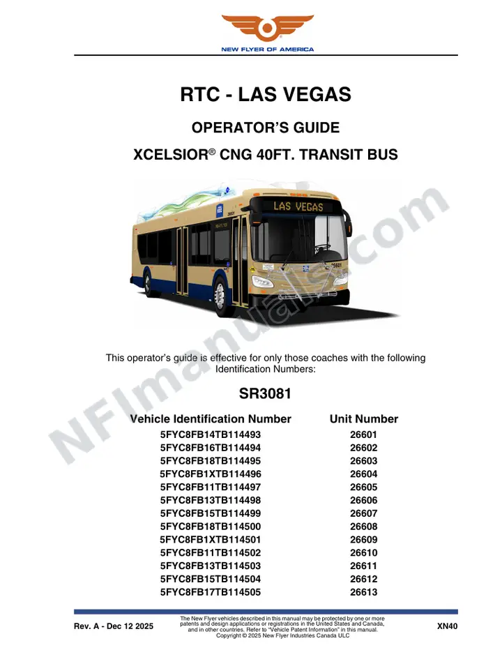 SR3081 Operator's Guide, RTC - Las Vegas first-page preview