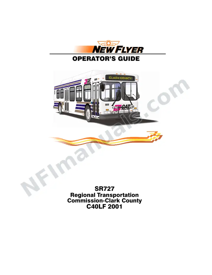 New Flyer C40LF Manual Package - RTC - Las Vegas included manual preview