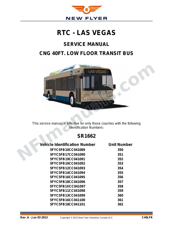 SR1662_1663 Service Manual, RTC - Las Vegas first-page preview