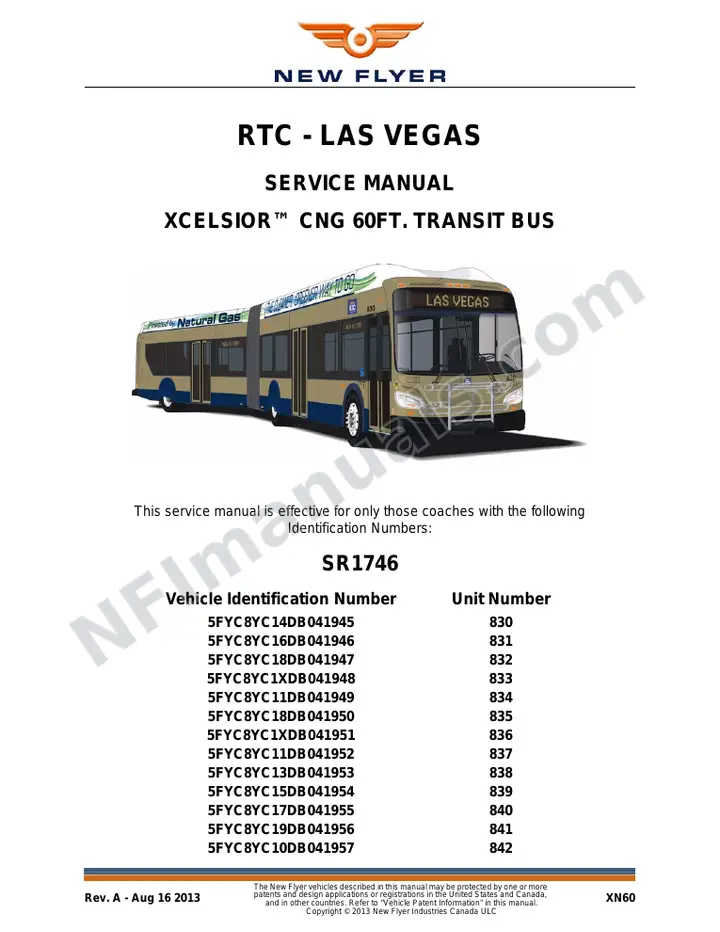 SR1746 Service Manual, RTC - Las Vegas first-page preview